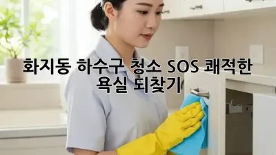 화지동 하수구 청소 SOS! 쾌적한 욕실 되찾기 🛁